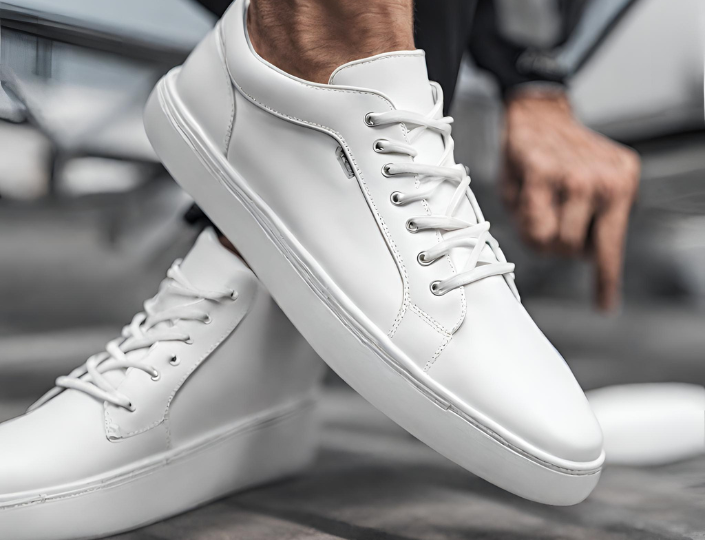 White Elevator sneakers :  elevator shoe review